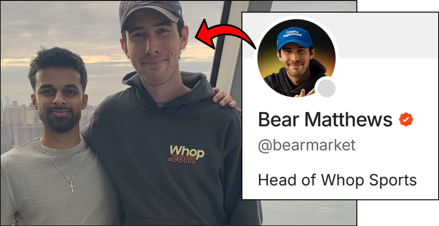 With Bear Matthews, Head of Whop Sports